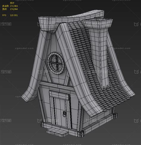 小木屋 高模 白模模型 私人住宅模型库 3ds Max Max 模型下载 Cg模型网