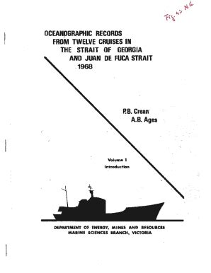 Fillable Online Waves Vagues Dfo Mpo Gc Oceanographic Records From