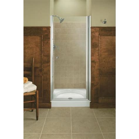 Kohler Fluence 35 In To 36 5 In W Frameless Bright Silver Pivot Shower