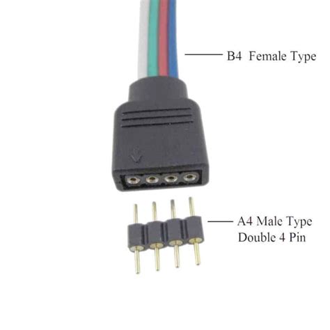 Pin Rgb Double Male Connector