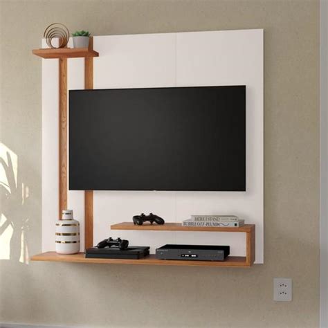 Painel Para Tv 32 Polegadas Prateleira Smart Plus Quarto Sala Off