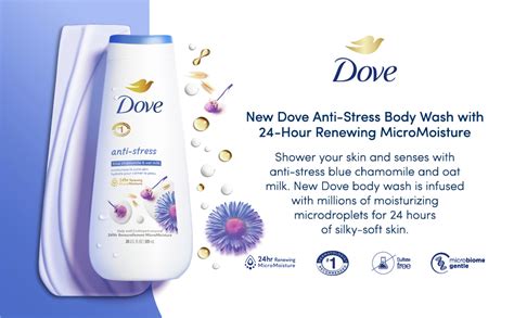 Dove Body Wash Anti Stress Blue Chamomile And Oat Milk 4