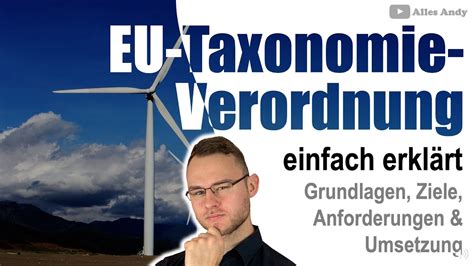 EU Taxonomie Verordnung einfach erklärt mit allen Grundlagen YouTube