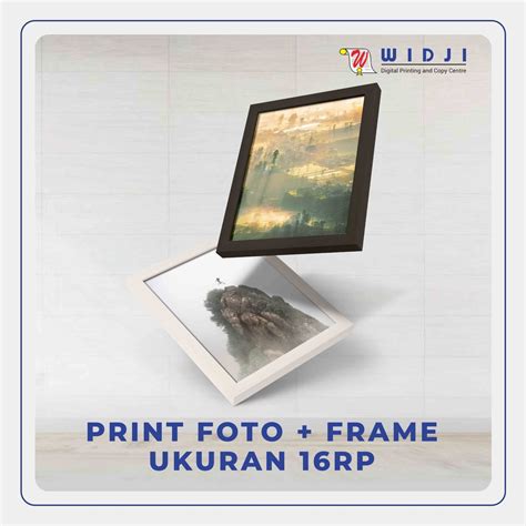 Jual Paket Cetak Ukuran Rp X Bingkai Laminasi Frame