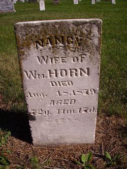 Nancy Elizabeth Harris Horn 1806 1879 Homenaje De Find A Grave