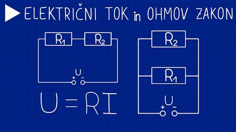 Električni tok in Ohmov zakon fizika 3 letnik gimnazije YouTube