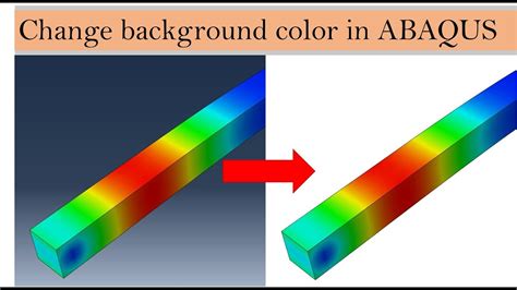 How To Change Background Color In ABAQUS CAE YouTube