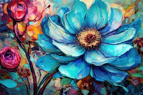 Blue Flower Painting Stock Photos Images And Backgrounds For Free Download