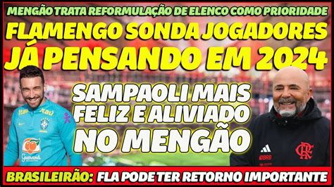 FLAMENGO TRATA REFORMULAÇÃO COMO PRIORIDADE SAMPAOLI MAIS FELIZ