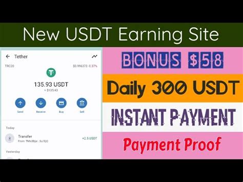 Signup Bonus 58 USDT New USDT Shopping Mall Income Site Order