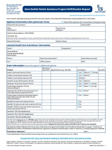 Fillable Online Phone 66 310 7549 MF 8 E PO Ox 370 Novo Nordisk