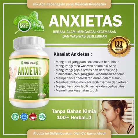 Jual Obat Anxietas Herbal Atasi Gangguan Kecemasan Was Was Cemas