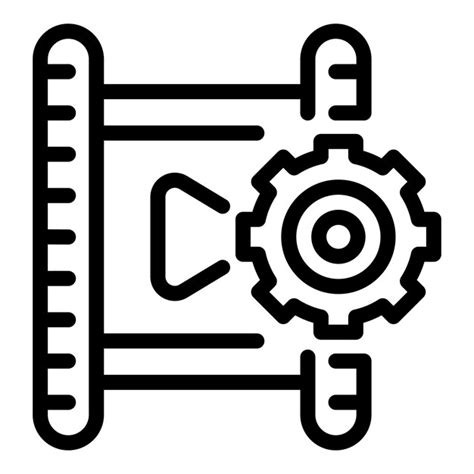 Icône Des Paramètres Vidéo Décrire L icône Vectorielle Des Paramètres