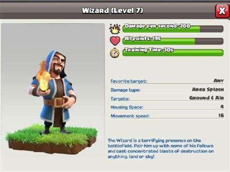 Clash Of Clans Wizard Levels