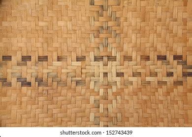 Thin Bamboo Strips Weaving Diagonal Pattern Stock Photo 1021628389