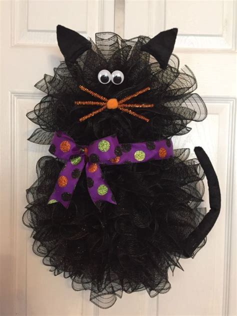 How To Make Halloween Cat Wreath Ann S Blog