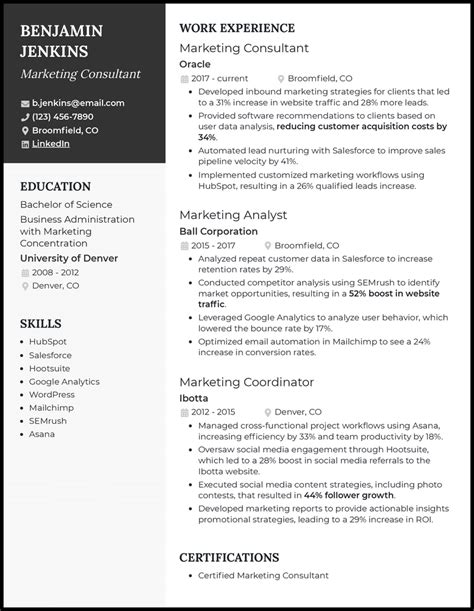 13 Consulting Resume Examples That Worked In 2025