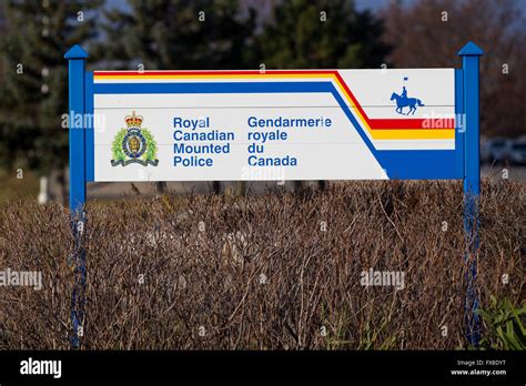 The Rcmp Detachment In Kingston Ont On Dec 8 2015 Stock Photo Alamy