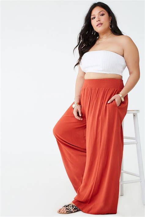 Plus Size Crinkled Palazzo Pants In 2019 Forever 21 Palazzo Pants