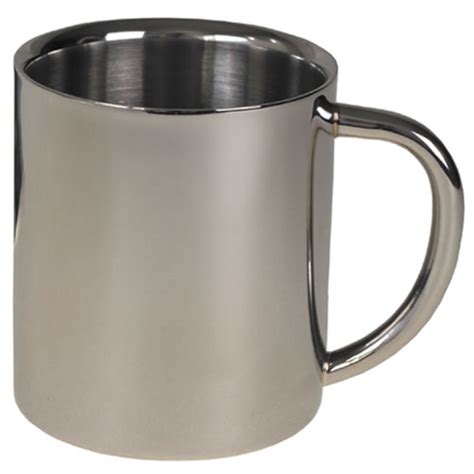 Mfh Int Comp Double Skin Stainless Steel Mug 250 Ml Military Range