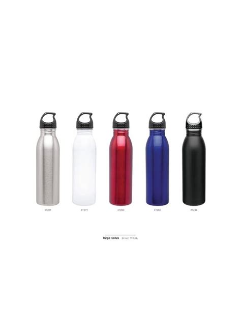 h2go Solus 24oz Single Wall Stainless Steel Water Bottle