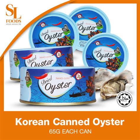 Qoo10 Buy 4 Free 1 New Launch Korean Canned Oyster 65g Halal Food