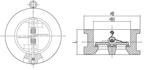 Thin Wafer Swing Check Valve Pn Class Check Valve Strainer Valves