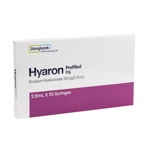 Hyaron Prefilled Injection Hyaluronic Skin Booster Derma Solution