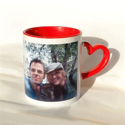 Mug Personnalisé Avec Anse Coeur