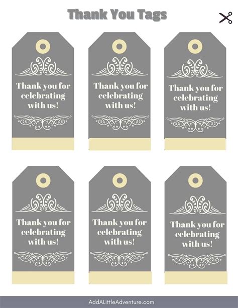 Printable Thank You Tags - Add A Little Adventure