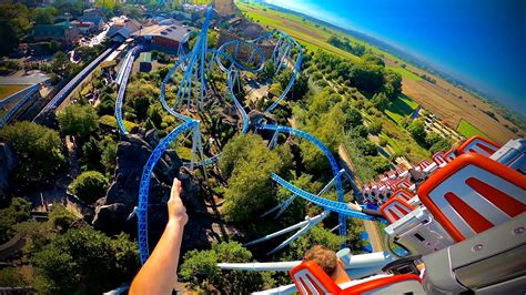 Blue Fire Megacoaster Onride Back Row EUROPA PARK YouTube