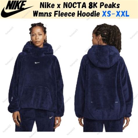 Nike X Nocta 8k Peaks Wmns Fleece Hoodie Midnight Navy Dv3645 410 Size