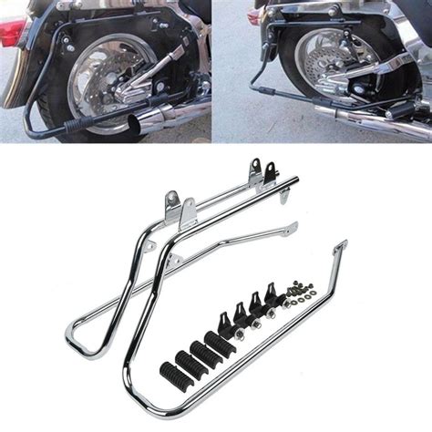 For Harley Davidson Softail Fatboy Hard Saddlebag Conversion Brackets W