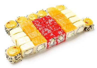 Заказать Цунами | Sushi rolls, Sushi, Food