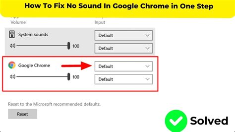 How To Fix No Sound In Google Chrome In One Step Youtube