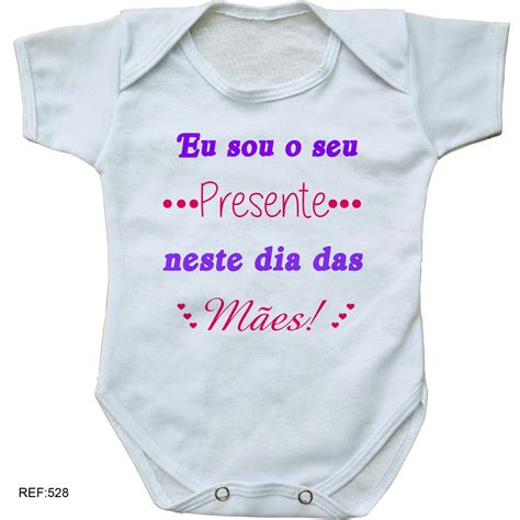 body bebê personalizado eu sou o seu presente dia das mães Elo7