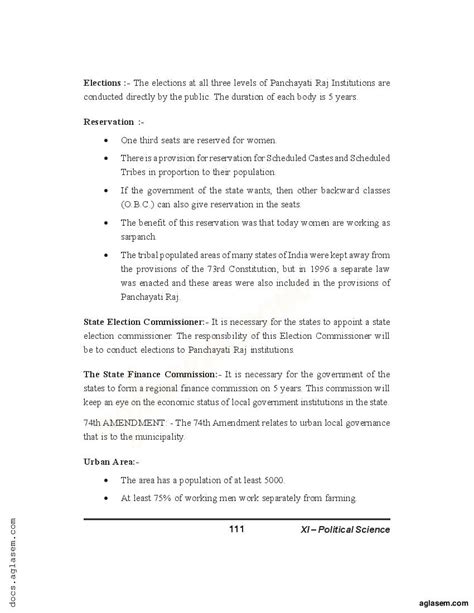 Class Political Science Notes For Local Government Pdf Study