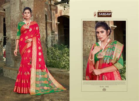 Sangam Kajal Festive Wear Handloom Silk Sarees Collection