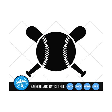 Baseball And Bat Svg Files Baseball Bat Svg Cut Files Ba Inspire