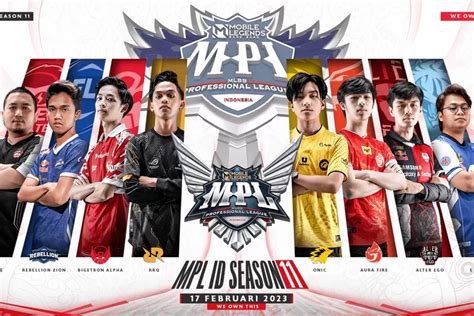 Terungkap Daftar Resmi Susunan Roaster Mpl Id S11 Turnamen Esport