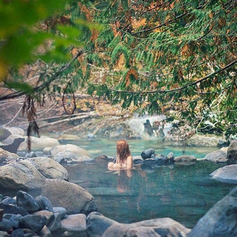 Relaxing In Sloquet Hot Springs Near Whistler Photo Dream And Wander