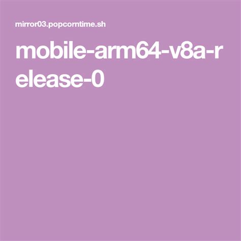 mobile-arm64-v8a-release-0 | Astuces informatiques, Informatique, Astuces