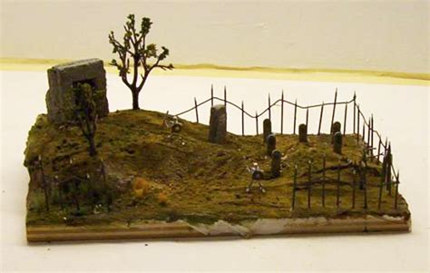 Make A Spooky Cemetary Diorama