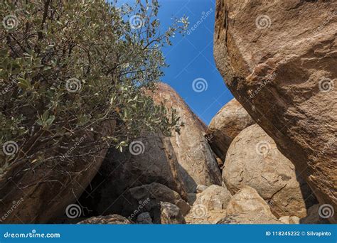 Millennial Giant Stones In The Iona Natural Park Angola Cunene Stock