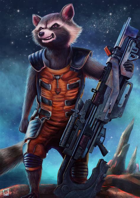 Rocket Raccoon By Sibbies On Deviantart