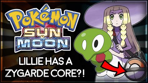 Pokémon Sun And Moon Lillie Has A Zygarde Core Youtube