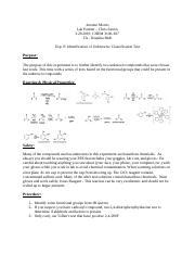 OCHEM Lab 8 Prelab Docx Jeremie Morris Lab Partner Chris Santos 3