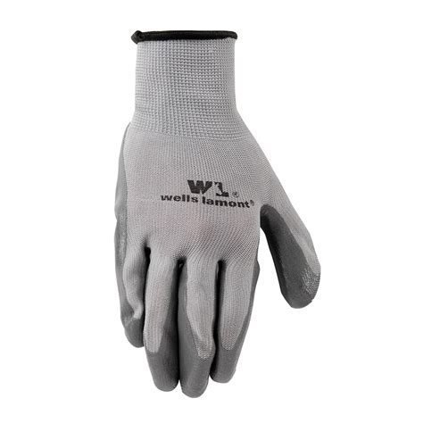 Wells Lamont 580LA 5 Pack Nitrile Coated Work Glove Workman Glove And