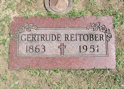 Gertrude Kraus Reitober Find A Grave Memorial