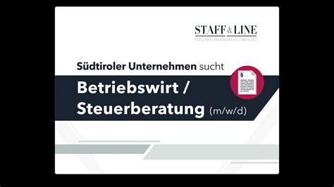 Für ein Unternehmen suchen einen Betriebswirt Steuerberatung YouTube